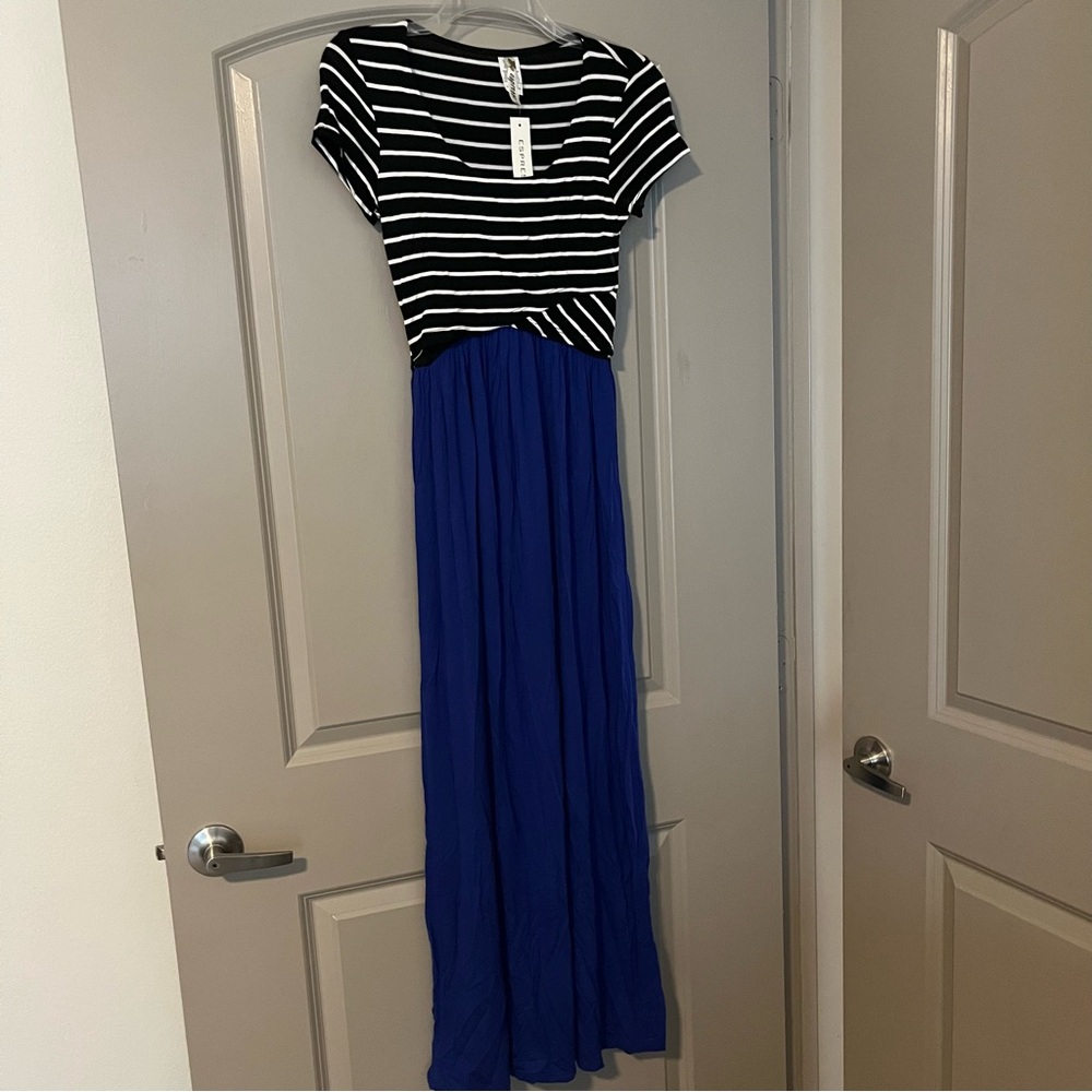 Striped Long Beach dress